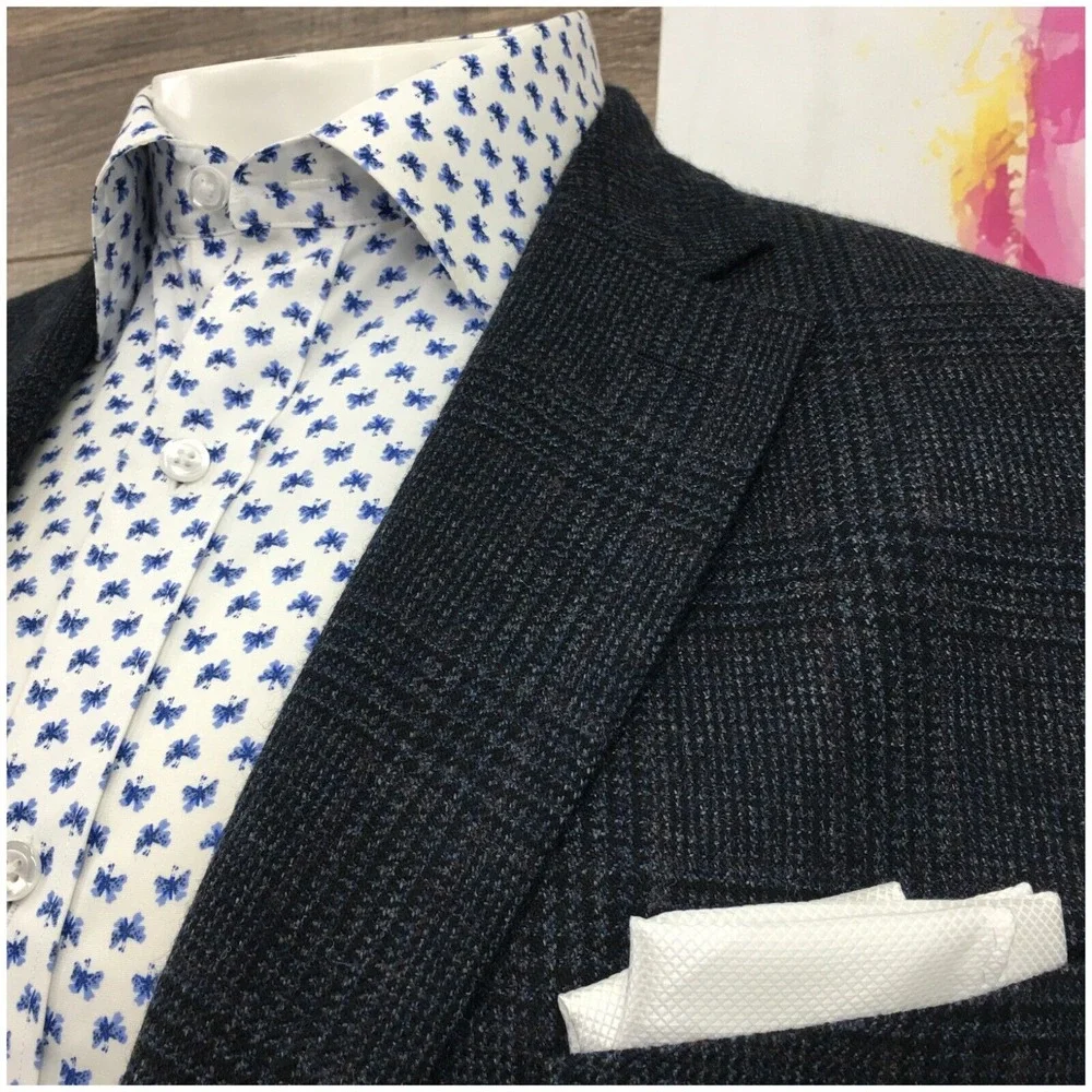 RALPH LAUREN Mens Blazer Sport‎ Coat Casual Jacket Size 46R Two Button Wool Suit